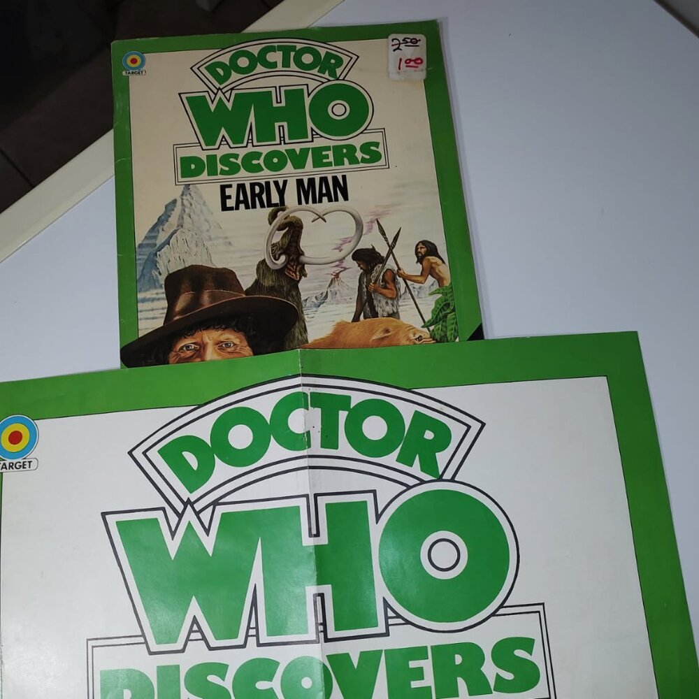 Dr. Who Discovers-Early Man Magazine with Colour Poster-(Magazine AS IS)